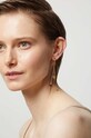 Позолоченные серебряные серьги с красным гранатом Answear Lab WS24.AKD00A золотой WS24