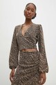 Answear Lab bluzka złoty WS24.BDD006