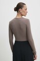 Oblečení Body Answear.LAB WS24.BDD009 hnědá
