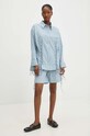 Бавовняна сорочка Answear.LAB WS24.KDD121 блакитний WA24