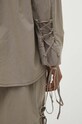 Хлопковая рубашка Answear.LAB WS24.KDD121 зелёный