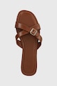 Answear Lab klapki skórzane brązowy 2023.599.indb