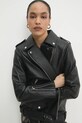 Шкіряна куртка Answear.LAB чорний WS24.KUD001