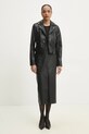 Шкіряна куртка Answear.LAB WS24.KUD002 чорний WS24