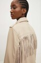 Answear Lab giacca in pelle WS24.KUD004 beige