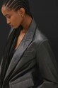 Answear Lab sacou de piele gri WS24.KZD001