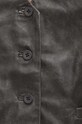 Answear Lab vestă de piele WS24.KZD002 gri