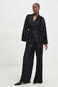 Answear.LAB marynarka welurowa WS24.KZD003 czarny WS24