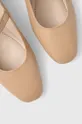 Answear Lab bőr balerina cipő Szár: természetes bőr Belseje: természetes bőr Talp: szintetikus anyag