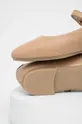 bézs Answear Lab bőr balerina cipő