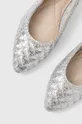 ezüst Answear Lab bőr balerina cipő