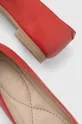 piros Answear Lab bőr balerina cipő