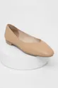 bézs Answear Lab bőr balerina cipő Női