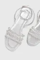 срібний Шкіряні сандалі Answear Lab