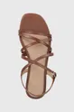 brązowy Answear Lab sandały skórzane