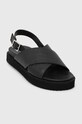Answear Lab sandale de piele 29642.indb negru WS24