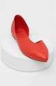 Answear Lab baleriny skórzane czerwony 22245.tudb
