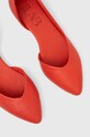 Obuwie Answear Lab baleriny skórzane 22245.tudb czerwony