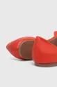 piros Answear Lab bőr balerina cipő