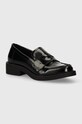 Answear Lab mocasini imitatie de piele lacuita negru VTS22079..chdb