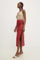 Kožená sukňa Answear Lab červená