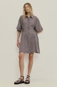 Answear Lab rochie din bumbac WS24.SSD012 gri WA24