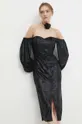 Велюрова сукня Answear Lab чорний