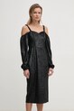 Одежда Платье из велюра Answear.LAB WS24.SUD003 чёрный