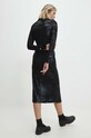 Велюрова сукня Answear.LAB чорний WS24.SUD004