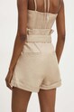 Îmbrăcăminte Answear Lab pantaloni scurti de piele WS24.SZD001 bej