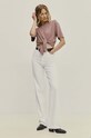 Answear Lab t-shirt WS24.TSD007 brązowy WS24