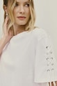 Βαμβακερό μπλουζάκι Answear.LAB λευκό WS24.TSD018