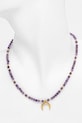 Náhrdelník s ametystom lunula, ručná práca Answear.LAB WS25.AKD00E fialová