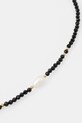 Accesorii Answear Lab colier cu perle de cultură și turmalină, realizat manual WS25.AKD00J negru