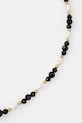 Accesorii Answear Lab colier cu perle de cultură și turmalină, realizat manual WS25.AKD00K negru