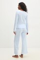 Answear Lab pijamale de bumbac WS25.BID003 albastru WS25