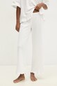 Answear Lab pijamale de bumbac bej WS25.BID005