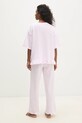 Answear Lab pijamale de bumbac WS25.BID005 roz WS25