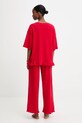 Answear Lab piżama bawełniana WS25.BID005 czerwony