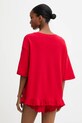 Answear Lab piżama bawełniana czerwony WS25.BID006