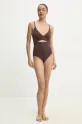 Answear Lab costum de baie dintr-o bucată hy102c.RC33.flk maro WS25