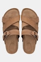 Answear Lab papuci din piele bej TX.240801