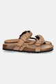 Answear Lab papuci din piele TX.2411 bej WS25
