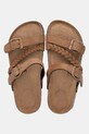Answear Lab papuci din piele bej TX.2411