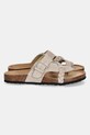 Answear Lab papuci din piele TX.2412 bej WS25