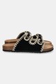 Answear.LAB klapki zamszowe TX230807.4 czarny WS25