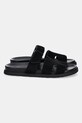 Answear.LAB klapki zamszowe LT592L.97 czarny WA25