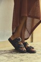 Answear Lab slapi de piele piele negru RSP10791