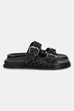 Încălțăminte Answear Lab slapi de piele RSP10791 negru