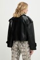 Îmbrăcăminte Answear Lab geaca ramones de piele WS25.KUD001 negru